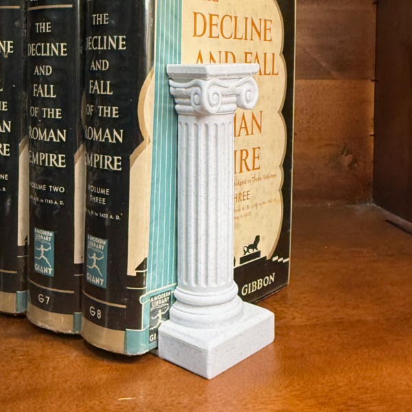 Roman Column Bookends | Greek Ionic Architecture Decor | Dark Academia Library Decor | Classical Bookshelf Accent | Ancient History Gift