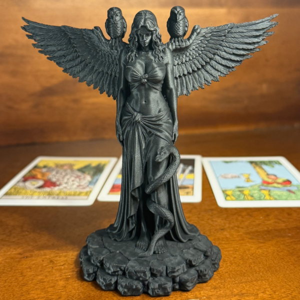 Lilith Statue | Dark Goddess Altar Figure | Occult Gothic Goddess Sculpture